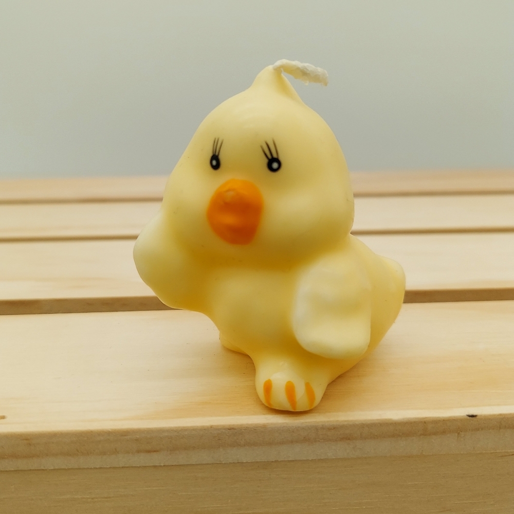 Vintage Whispering Bird Chick Chicken Candle Birthday